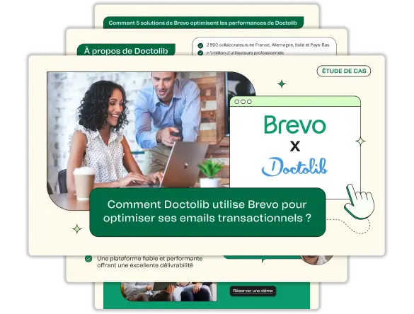 pages de l'étude de cas doctolib