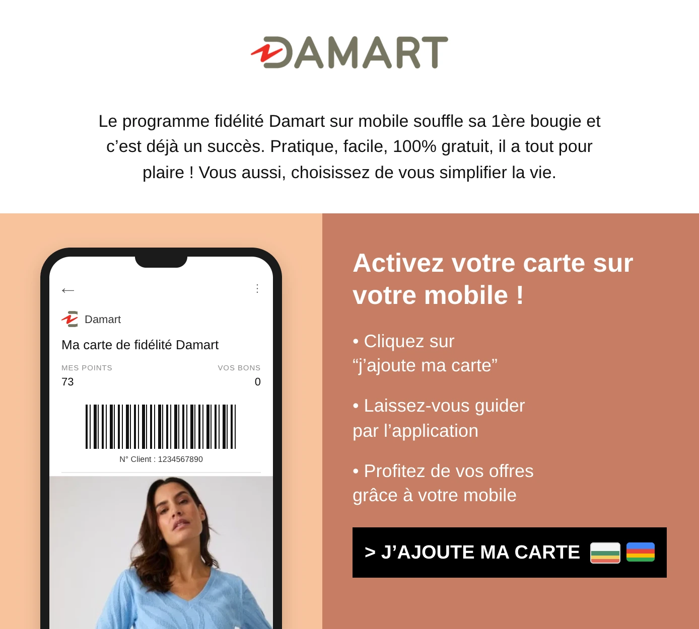 Damart Carte Fidelite Email-selection2