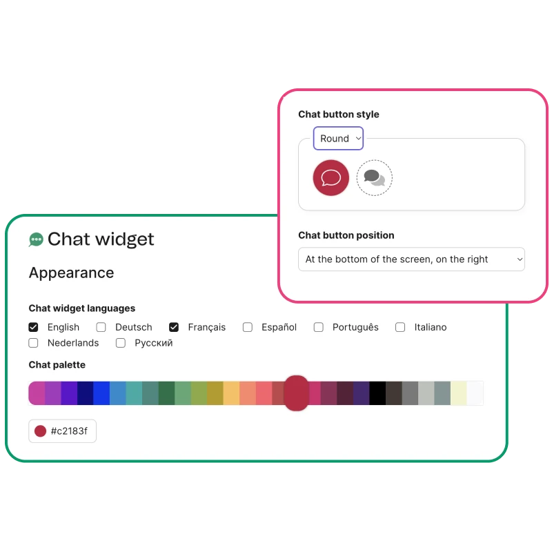Customizable Chat Experience Customizable Chat Experience