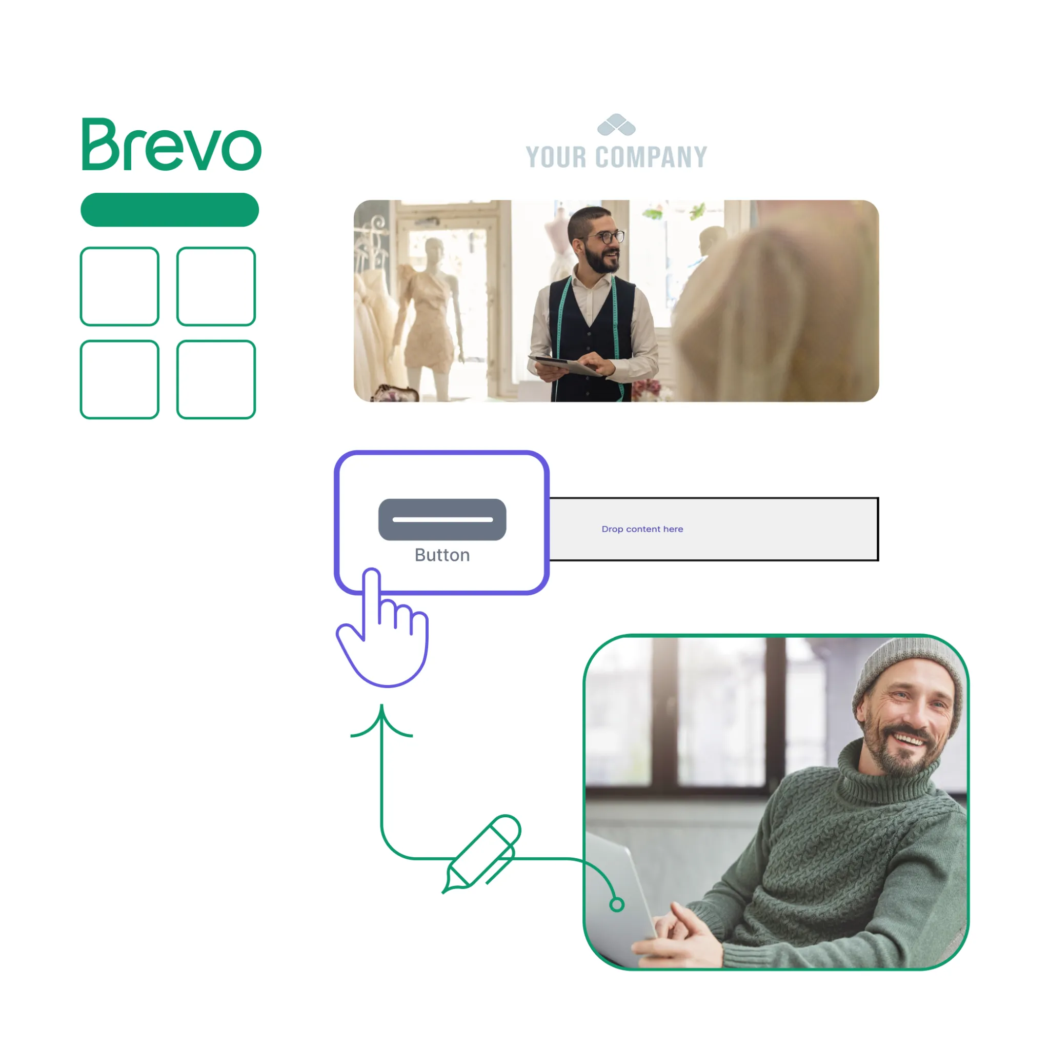 Drag-and-drop-editor_newsletter software